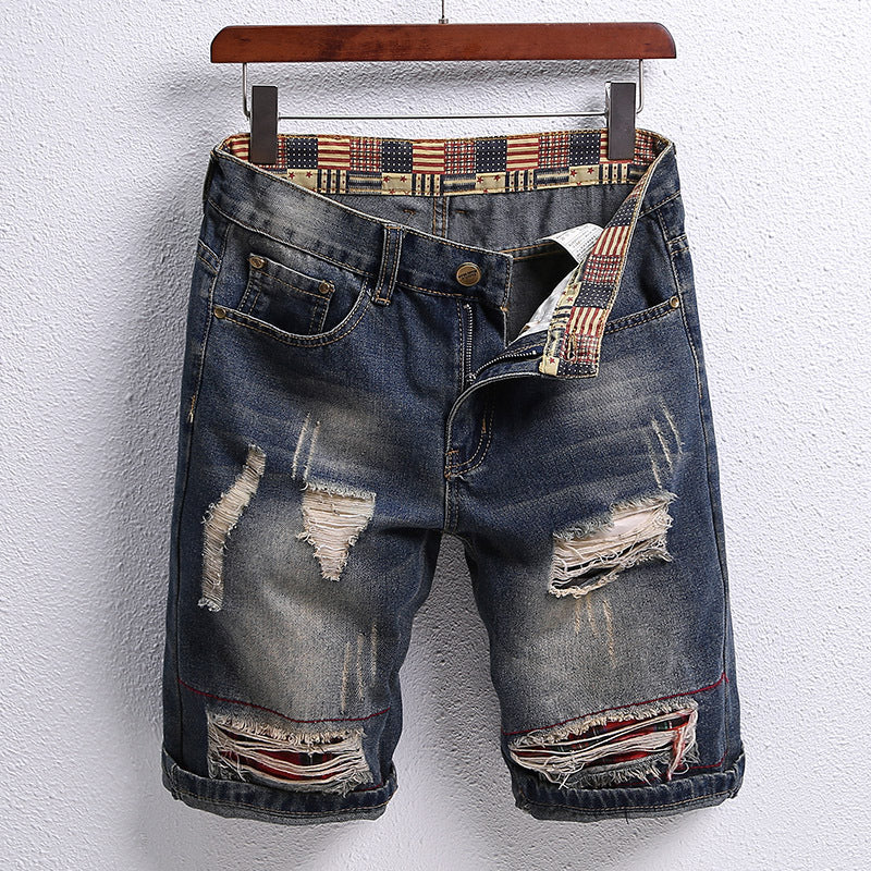Pantalones cortos de retazos modernos y con estilo