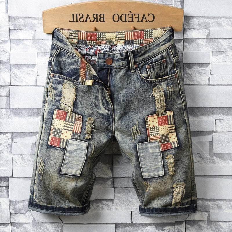Pantalones cortos de retazos modernos y con estilo