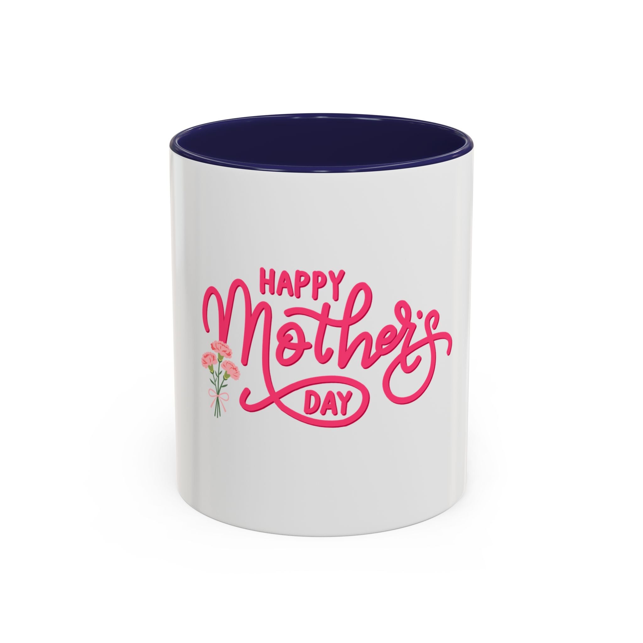 Taza de café "Feliz Día de la Madre" – Regalo floral para el Día de la Madre (11/15 oz)