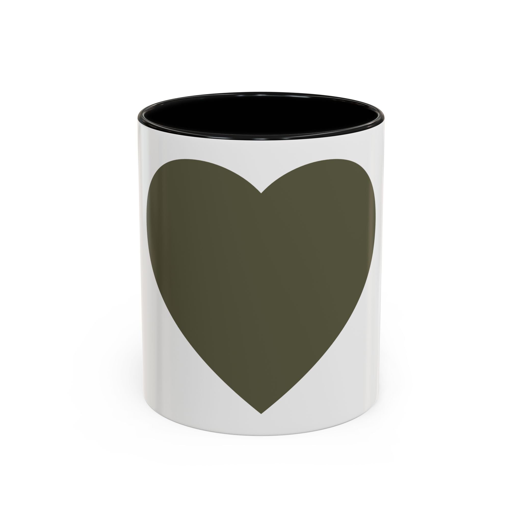Taza de café con asa e interior de color (11, 15 oz)