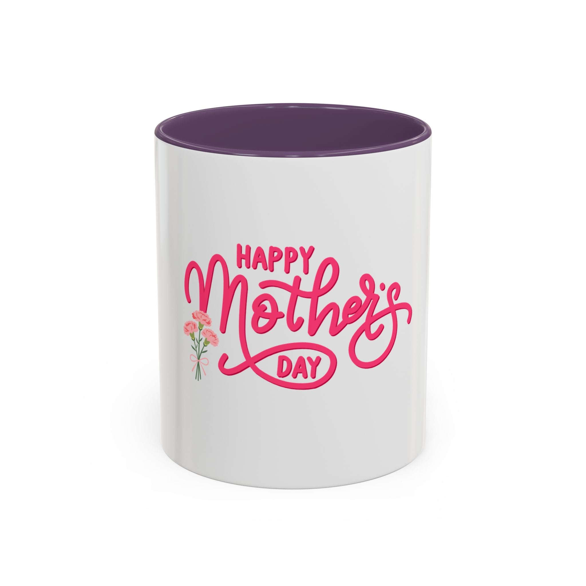 Taza de café "Feliz Día de la Madre" – Regalo floral para el Día de la Madre (11/15 oz)