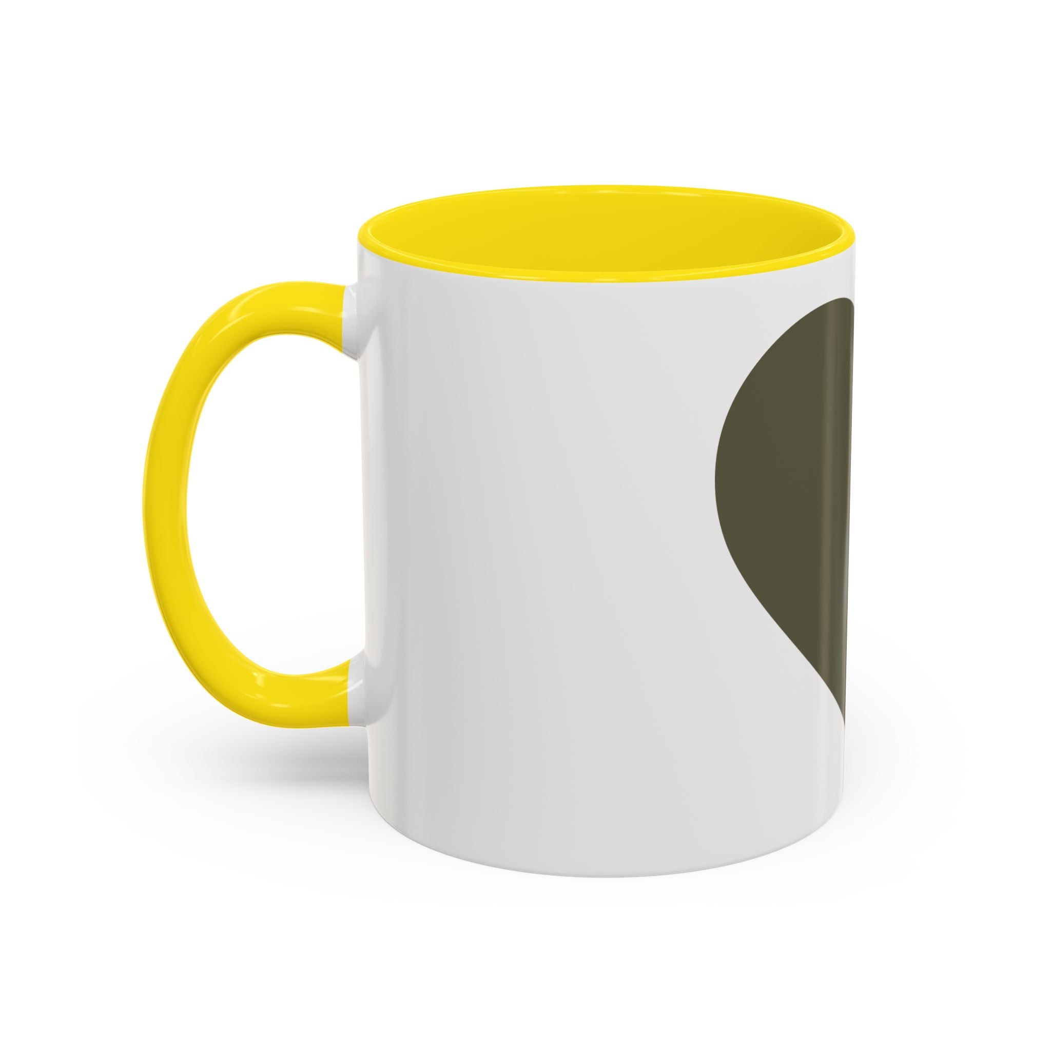 Taza de café con asa e interior de color (11, 15 oz)