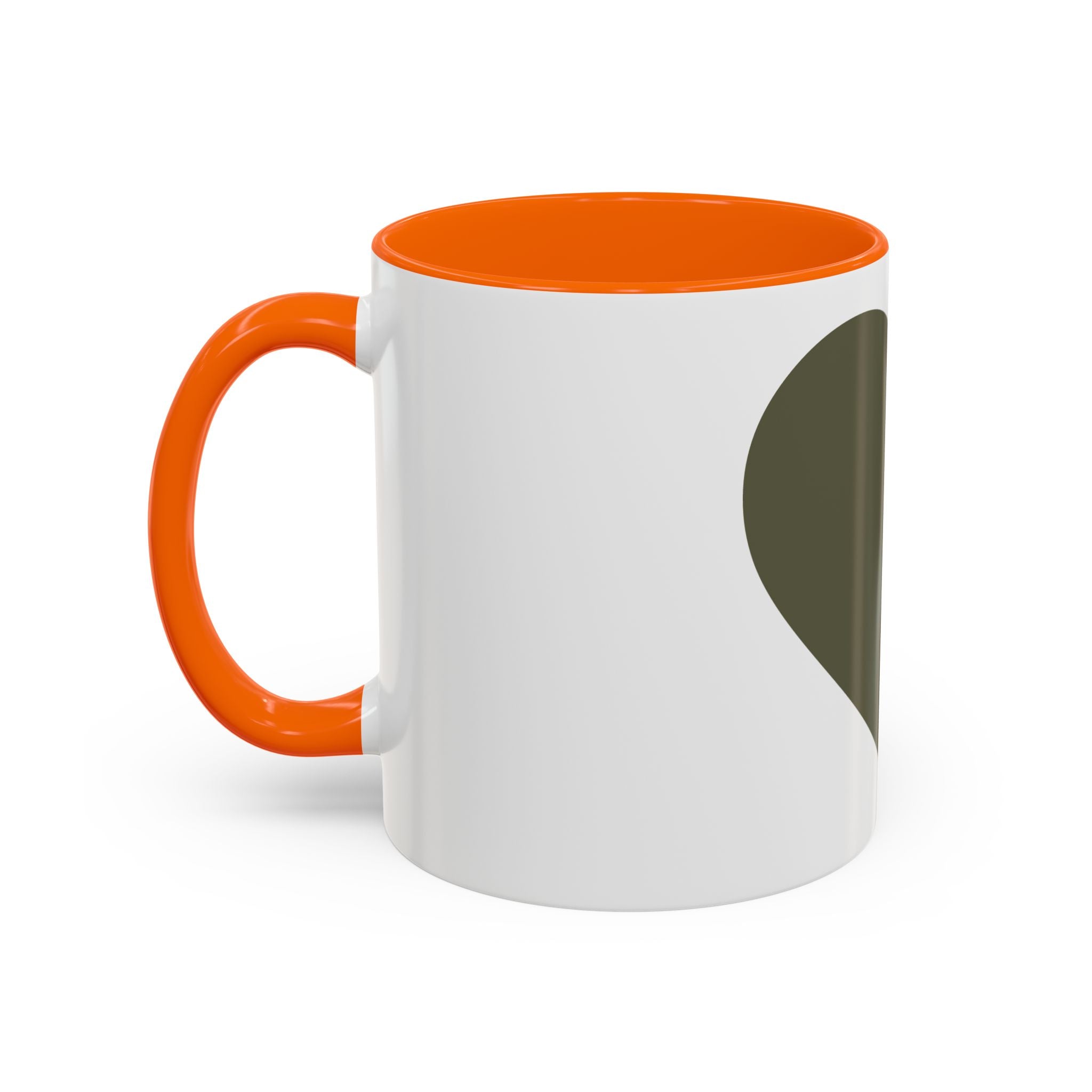 Taza de café con asa e interior de color (11, 15 oz)