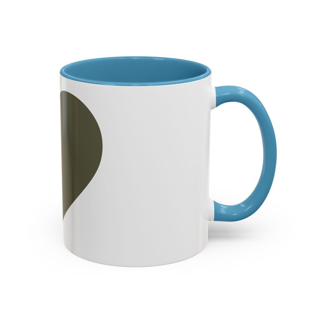 Taza de café con asa e interior de color (11, 15 oz)