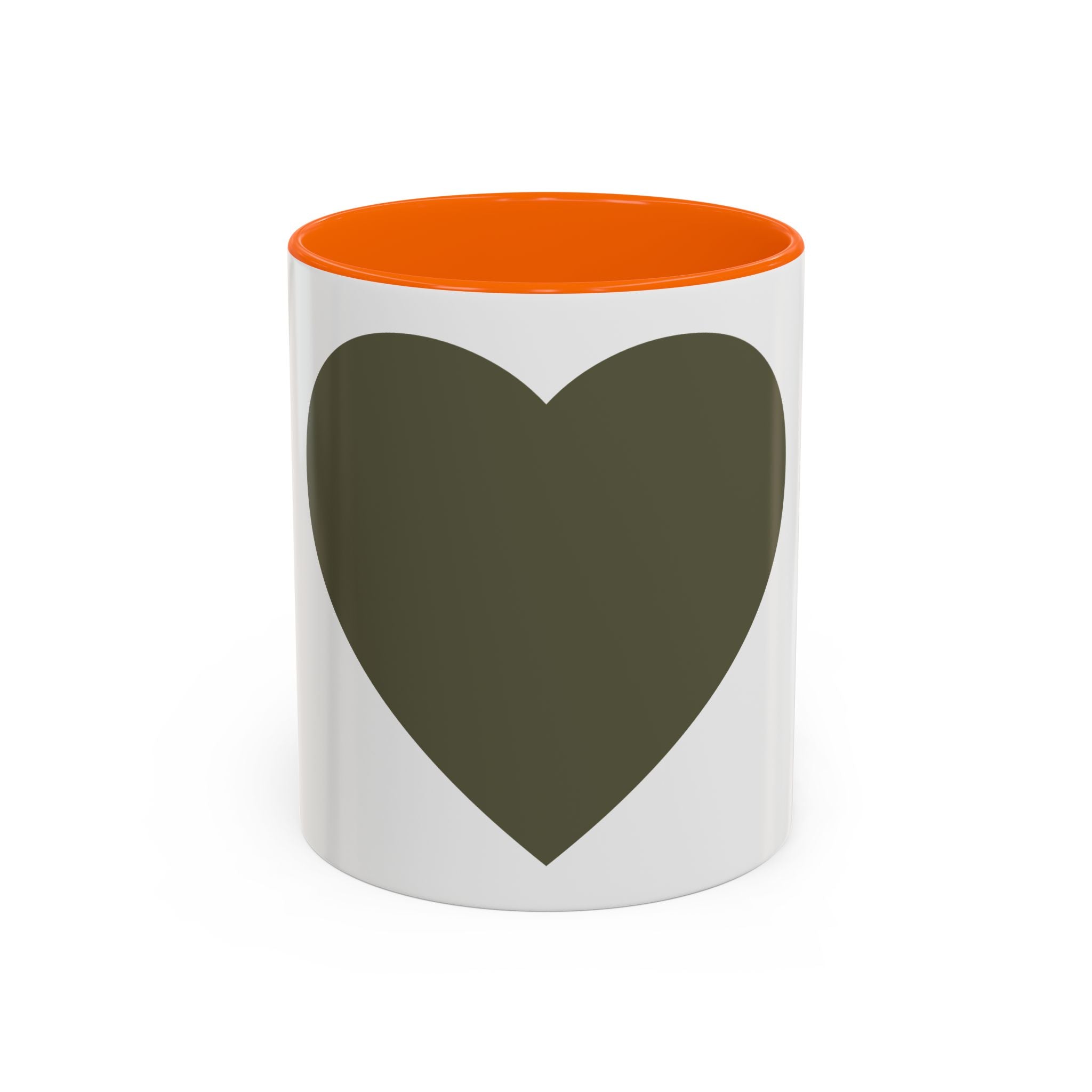 Taza de café con asa e interior de color (11, 15 oz)