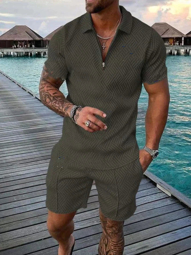 Traje informal de polo para hombre de moda europea y americana