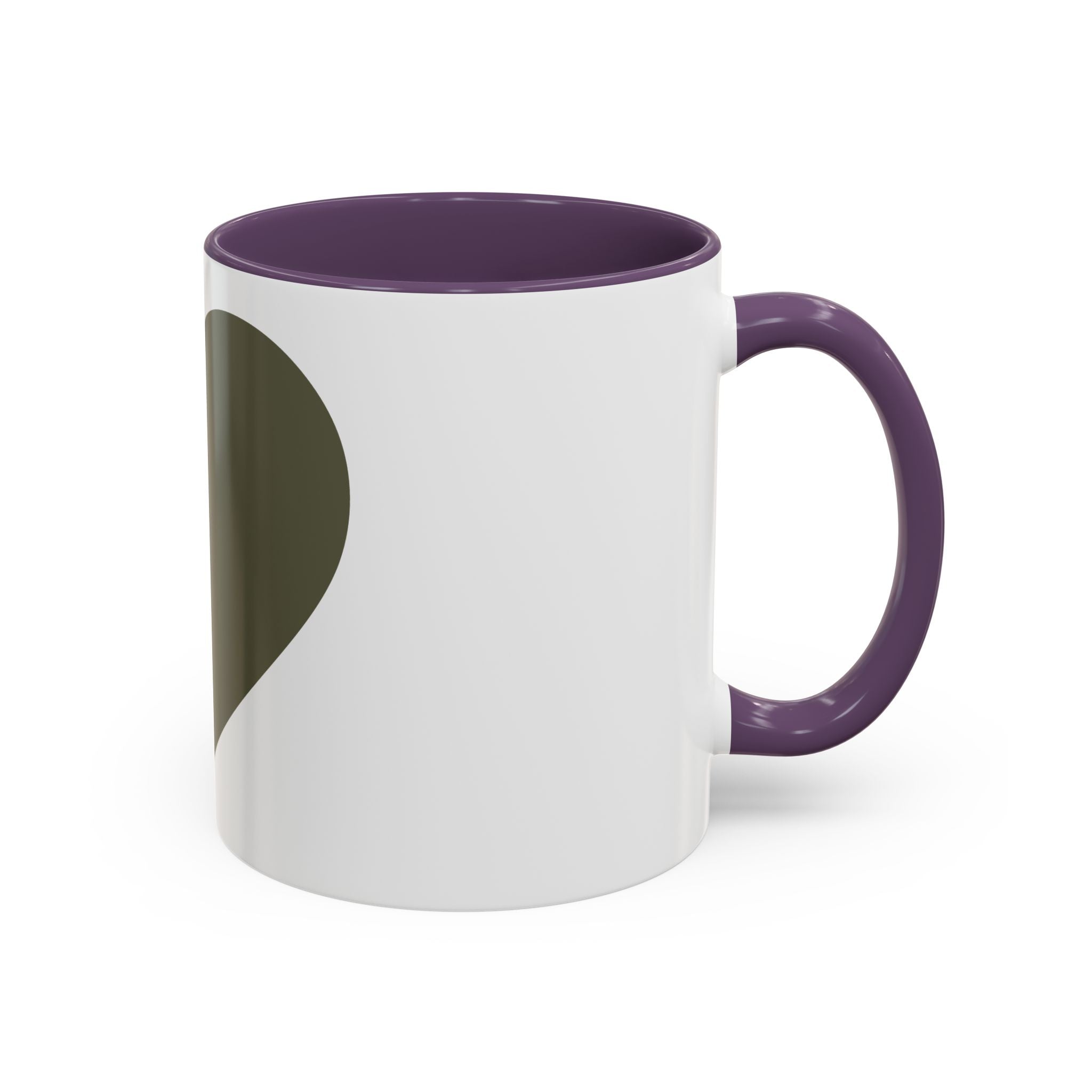 Taza de café con asa e interior de color (11, 15 oz)