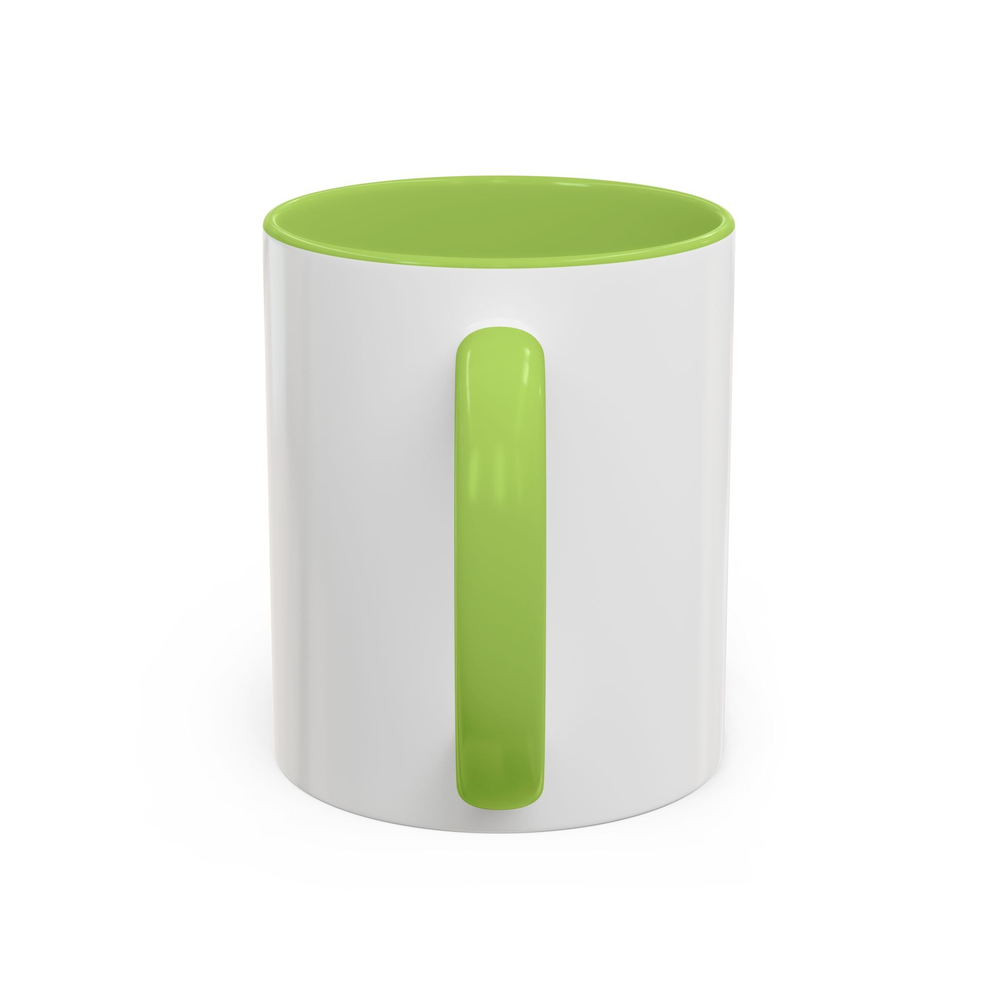 Taza de café con asa e interior de color (11, 15 oz)