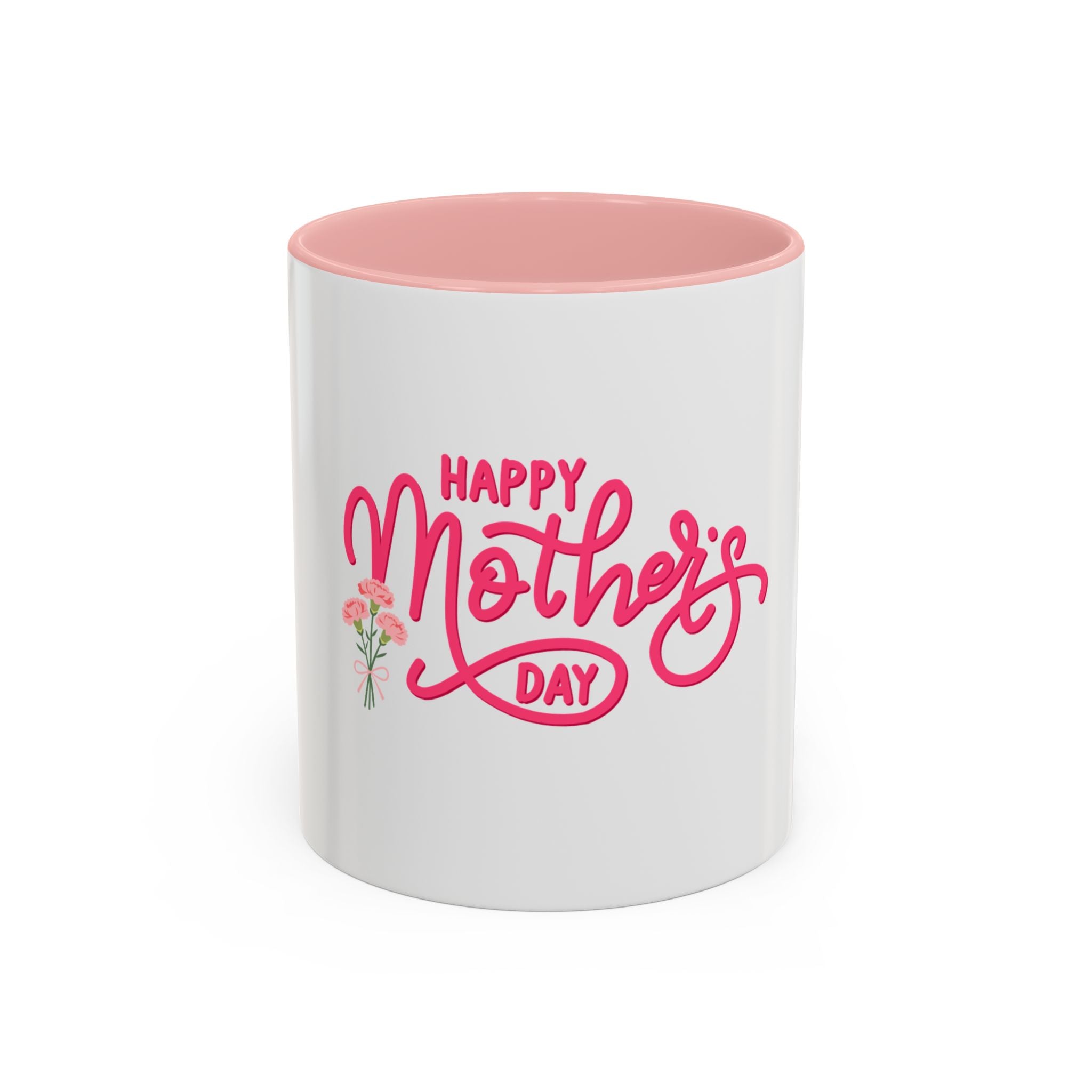 Taza de café "Feliz Día de la Madre" – Regalo floral para el Día de la Madre (11/15 oz)