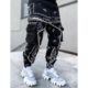 Pantalones Harem Deportivos Casuales con Estampado Cachemir para Hombre, de Estilo Europeo y Americano, Sueltos, de Calle Alta, con Múltiples Bolsillos