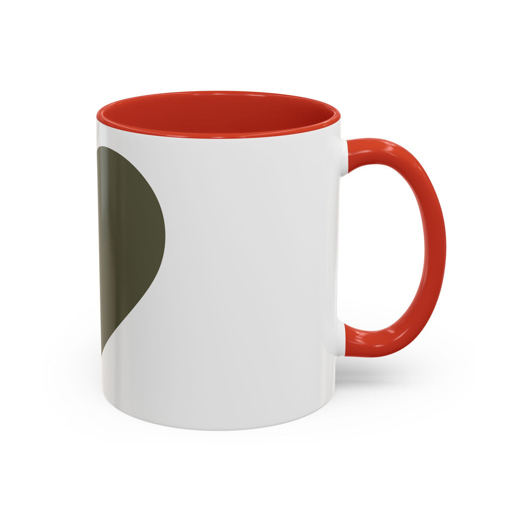 Taza de café con asa e interior de color (11, 15 oz)