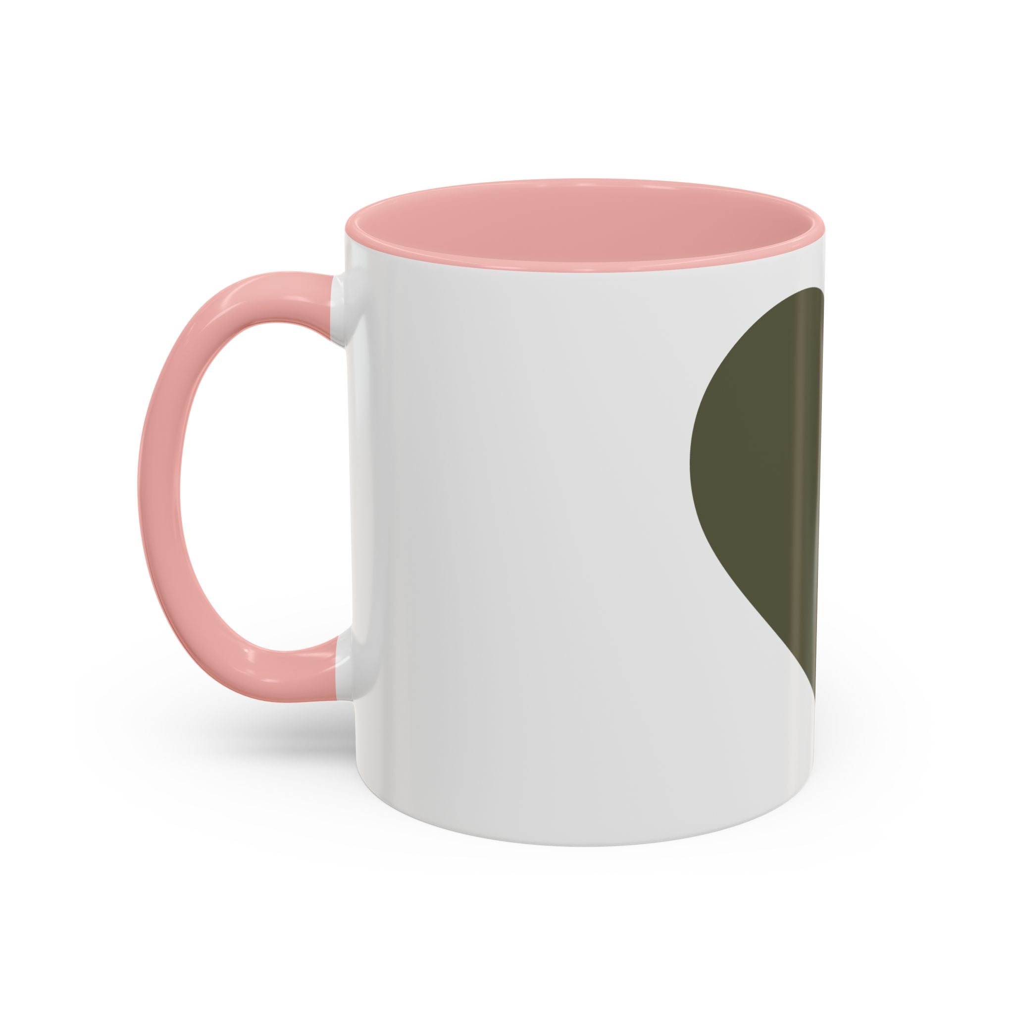 Taza de café con asa e interior de color (11, 15 oz)