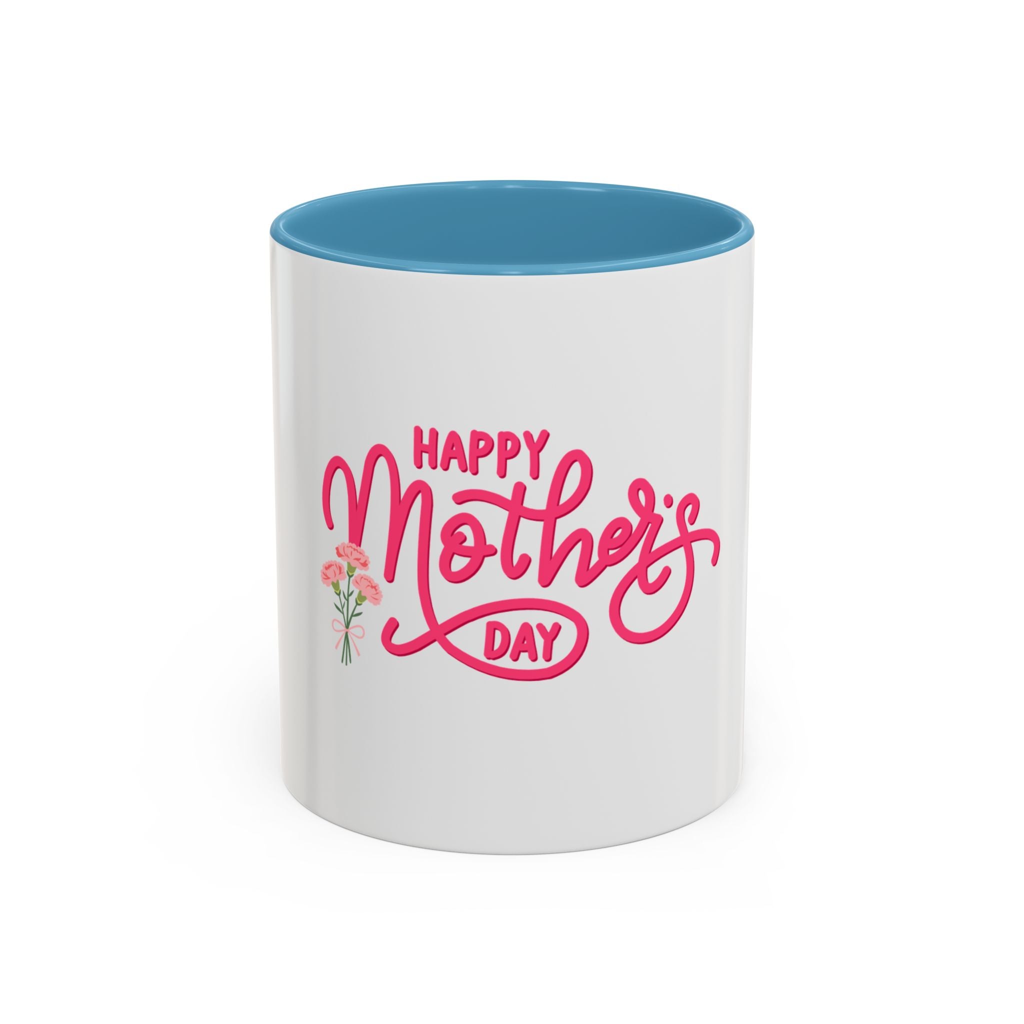 Taza de café "Feliz Día de la Madre" – Regalo floral para el Día de la Madre (11/15 oz)