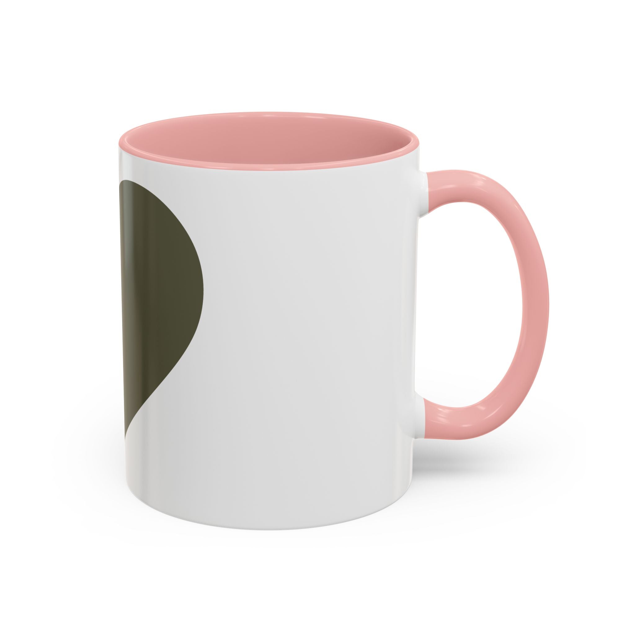 Taza de café con asa e interior de color (11, 15 oz)