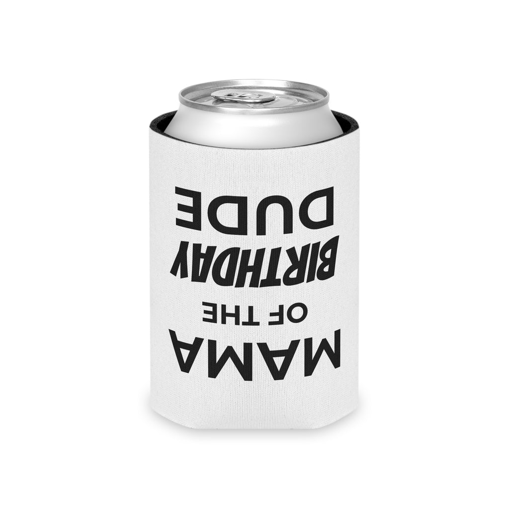 Enfriador de latas para mamá del cumpleañero - Divertido koozie de bebida para fiesta de cumpleaños