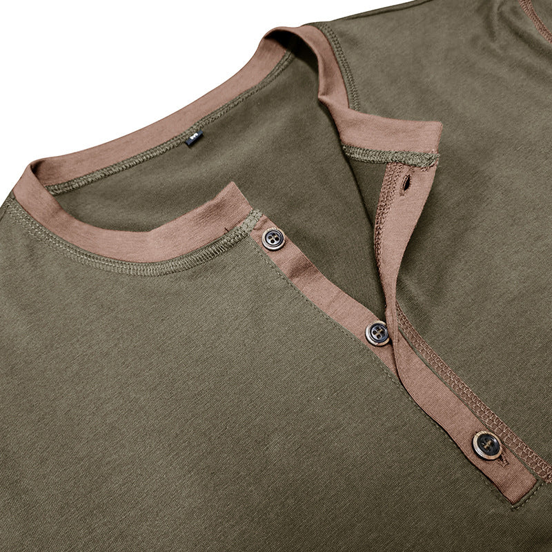 Camiseta Polo de Manga Corta de Moda con Botones y Cuello de Pico para Verano, Ropa de Hombre