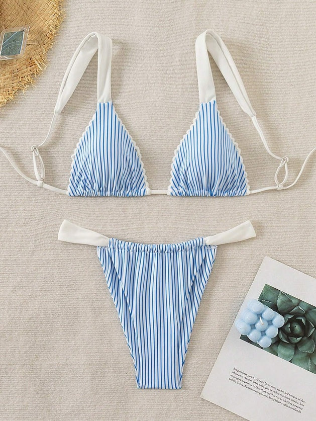 Traje de baño informal de dos piezas para mujer P288-10