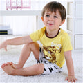 Ropa de bebé de dibujos animados para niño, ropa de verano, camiseta, conjuntos de ropa casual para niña