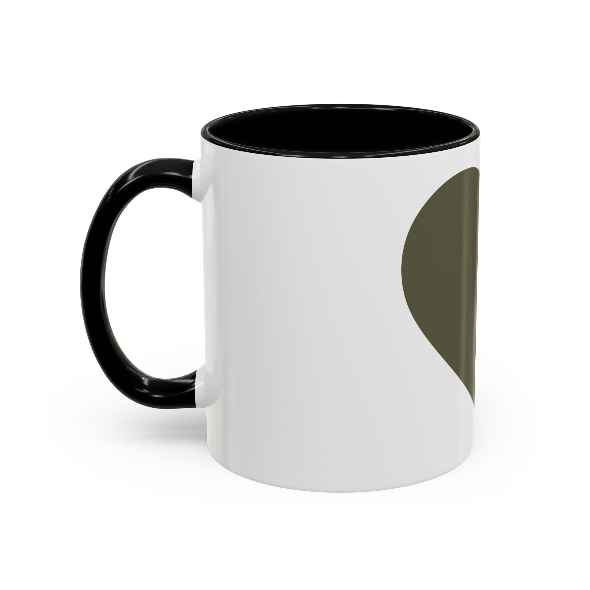 Taza de café con asa e interior de color (11, 15 oz)