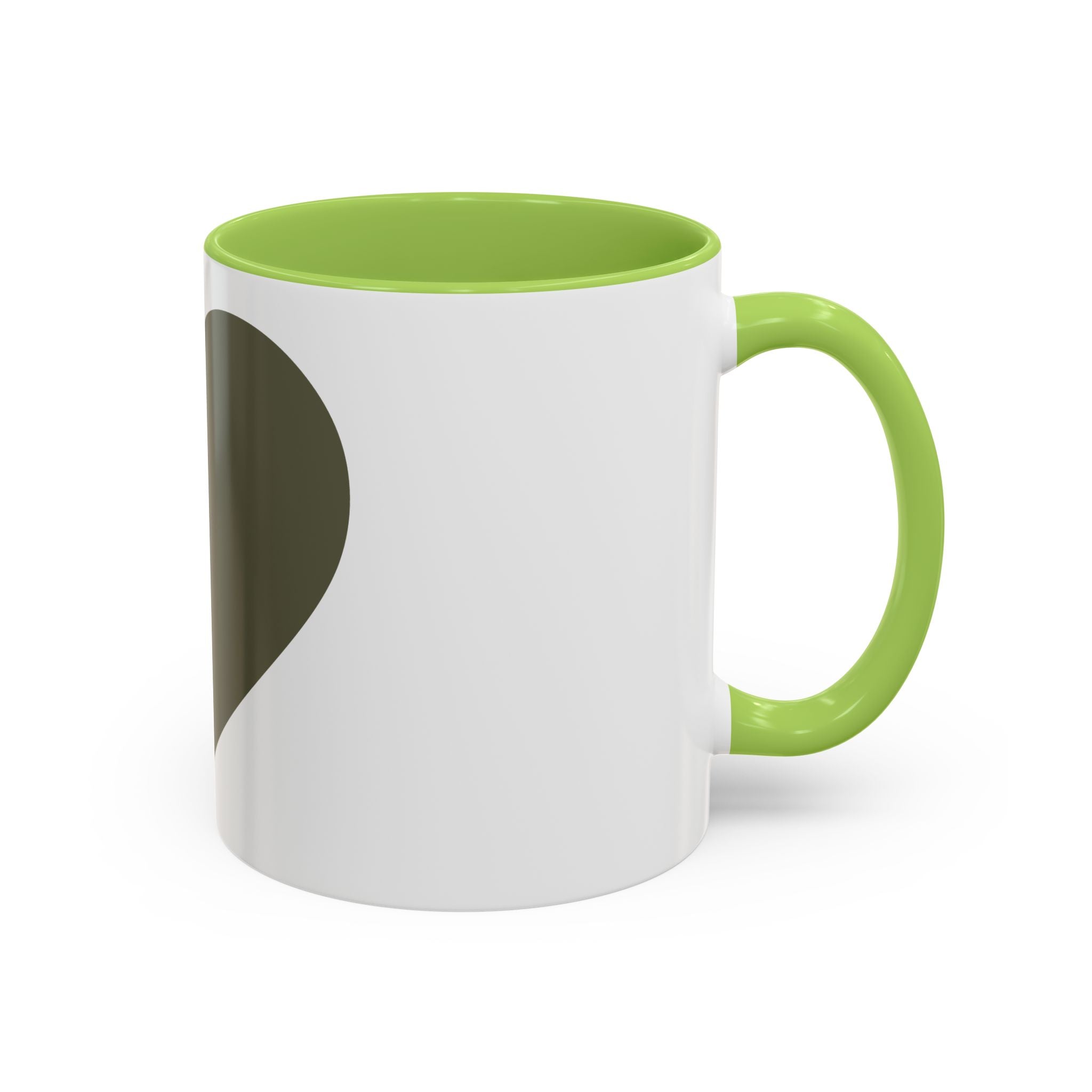 Taza de café con asa e interior de color (11, 15 oz)