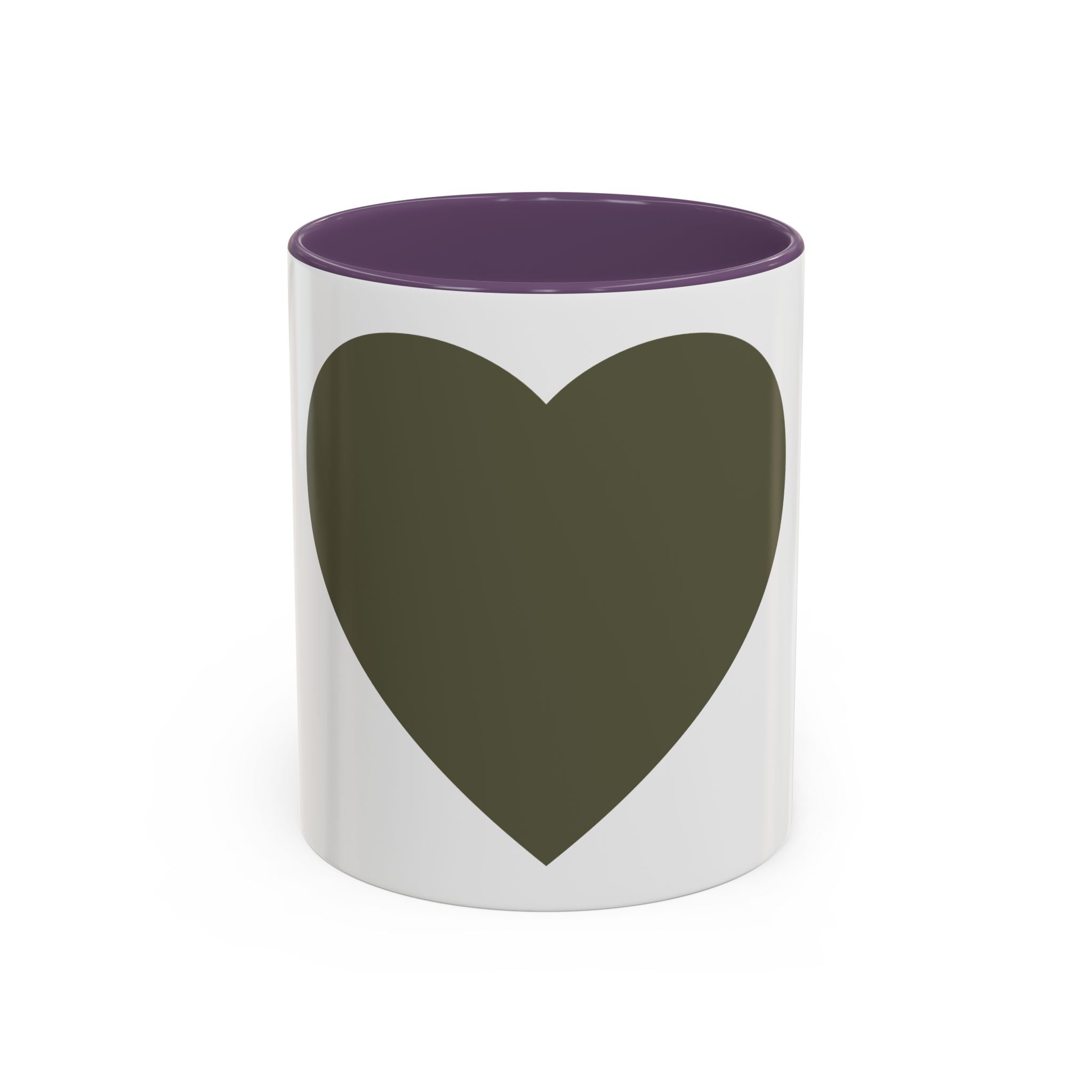Taza de café con asa e interior de color (11, 15 oz)