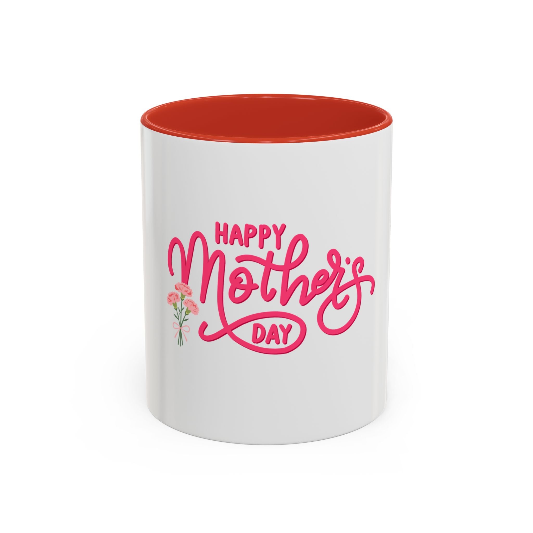 Taza de café "Feliz Día de la Madre" – Regalo floral para el Día de la Madre (11/15 oz)