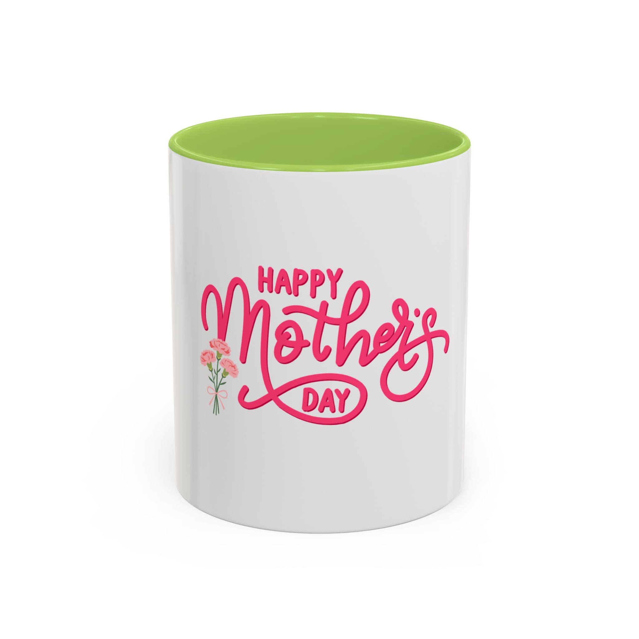 Taza de café "Feliz Día de la Madre" – Regalo floral para el Día de la Madre (11/15 oz)