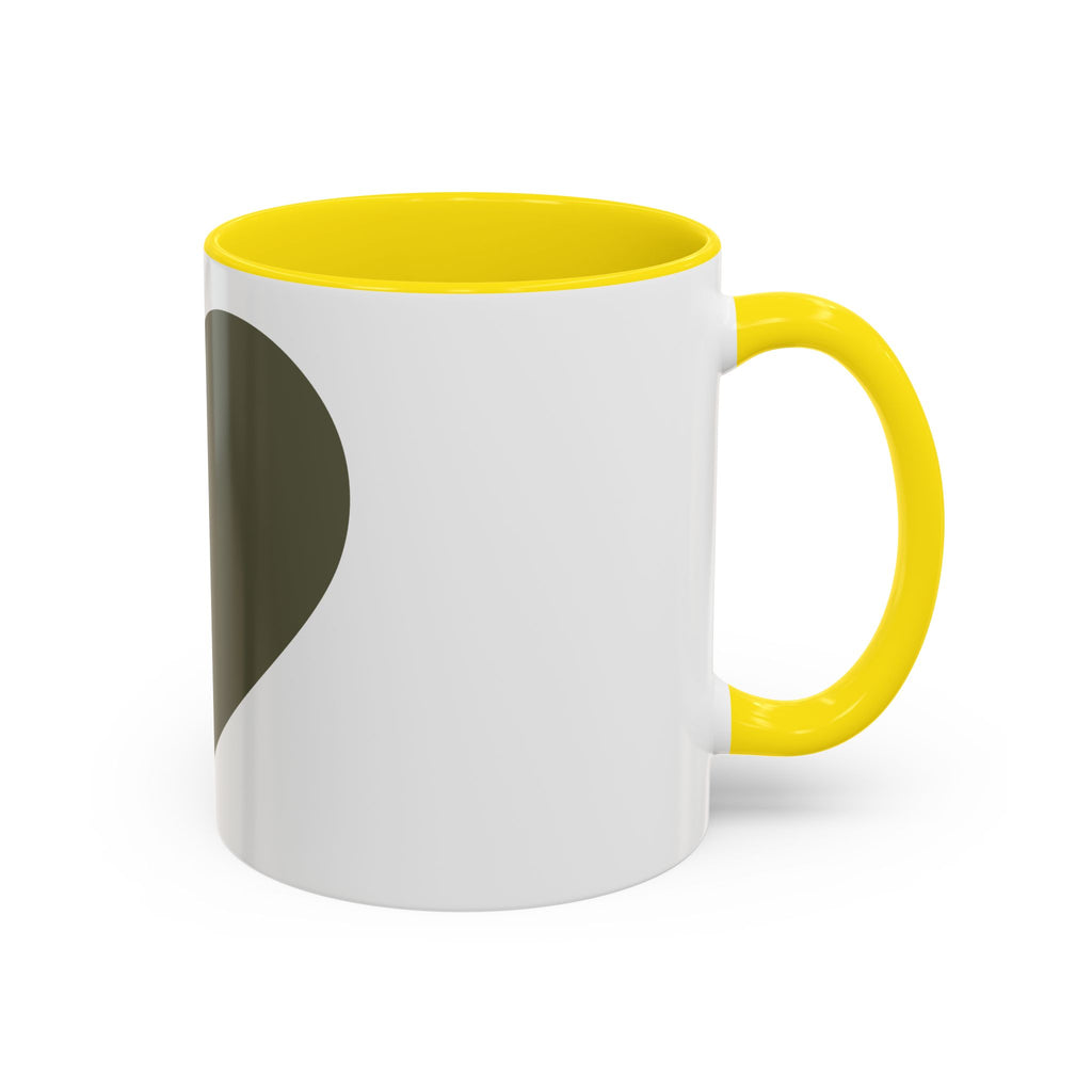 Taza de café con asa e interior de color (11, 15 oz)