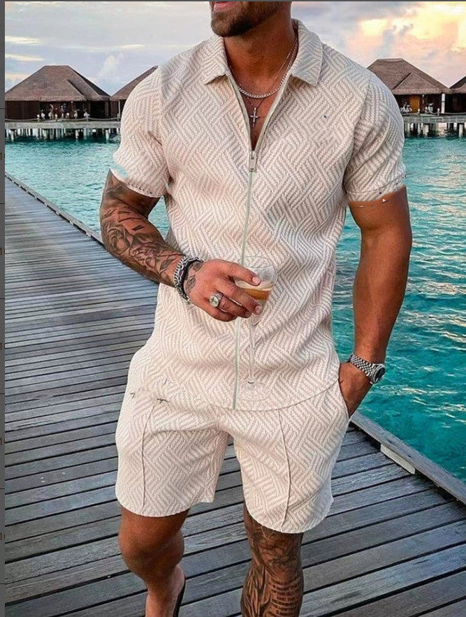 Traje informal de polo para hombre de moda europea y americana