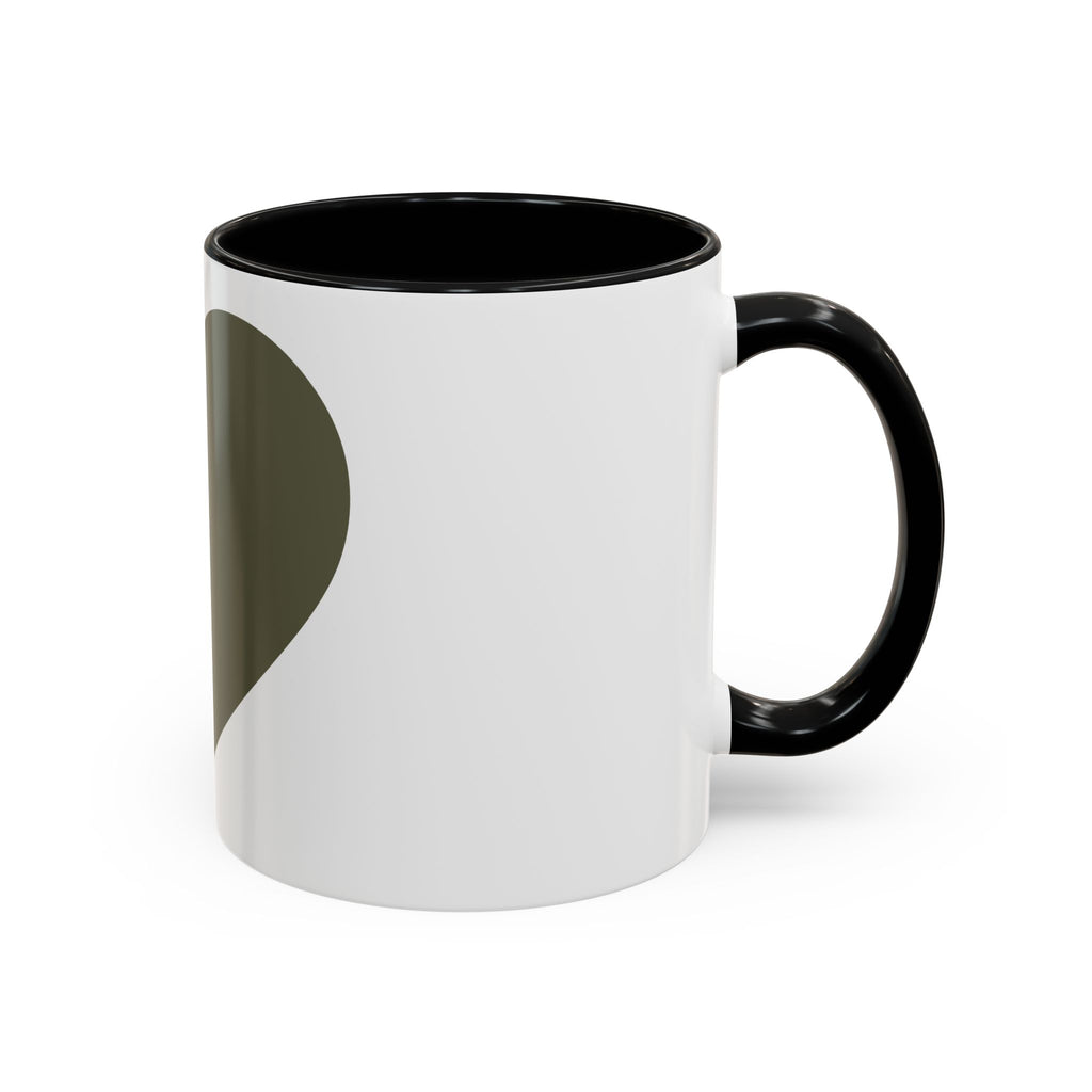 Taza de café con asa e interior de color (11, 15 oz)