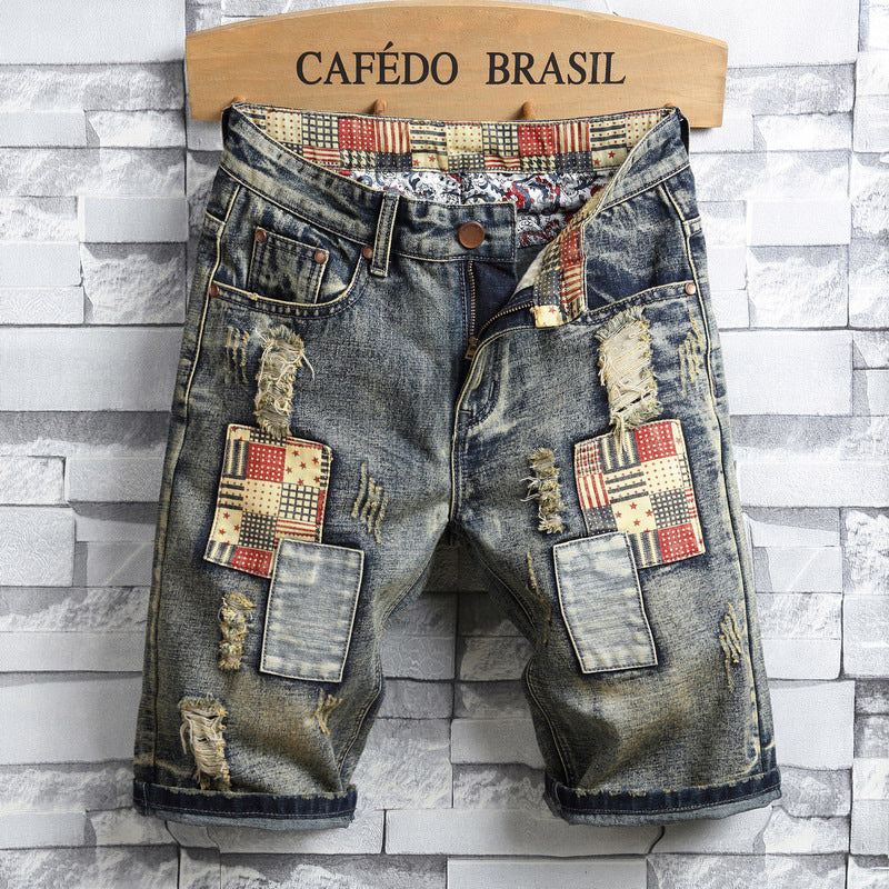 Pantalones cortos de retazos modernos y con estilo