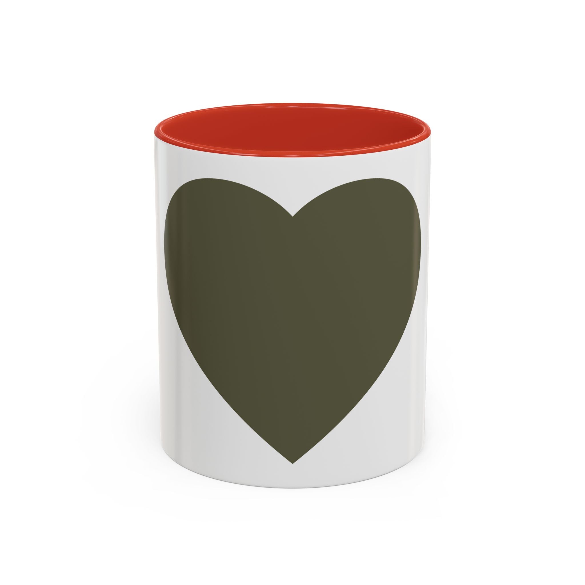Taza de café con asa e interior de color (11, 15 oz)
