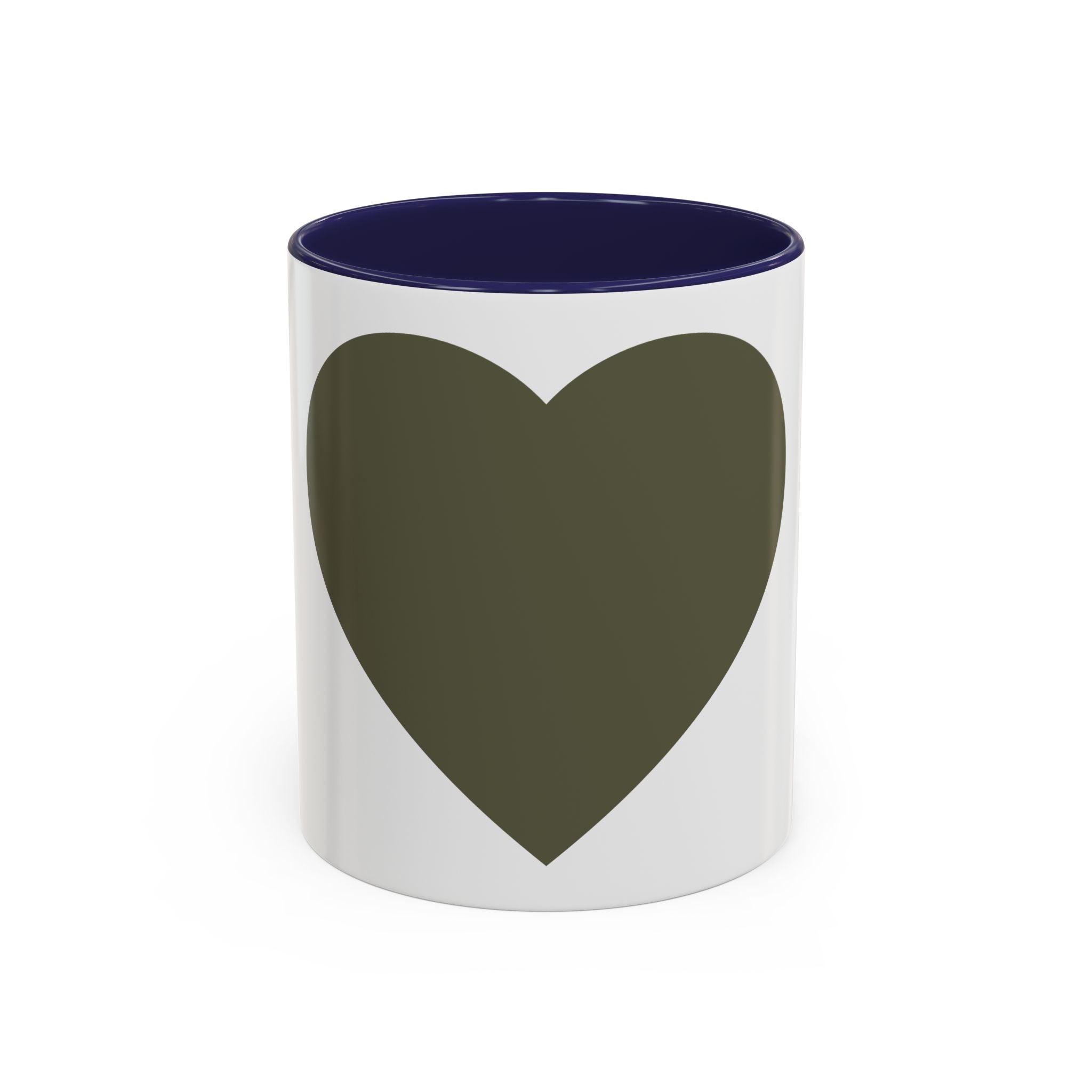 Taza de café con asa e interior de color (11, 15 oz)
