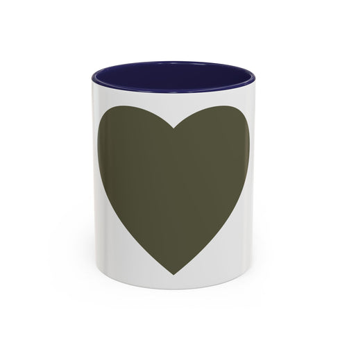Taza de café con asa e interior de color (11, 15 oz)