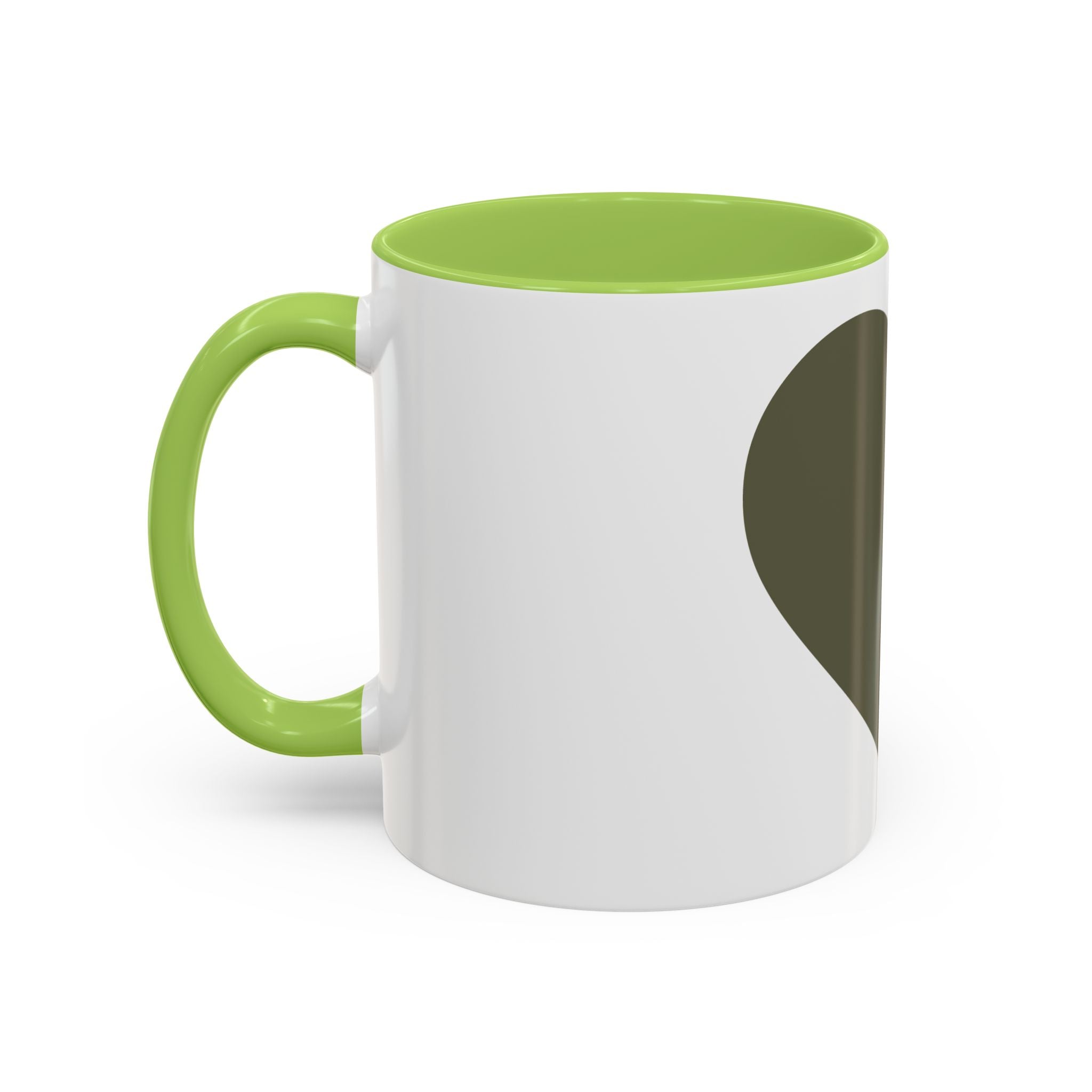 Taza de café con asa e interior de color (11, 15 oz)