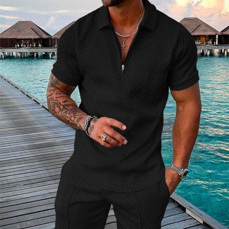 Traje informal de polo para hombre de moda europea y americana