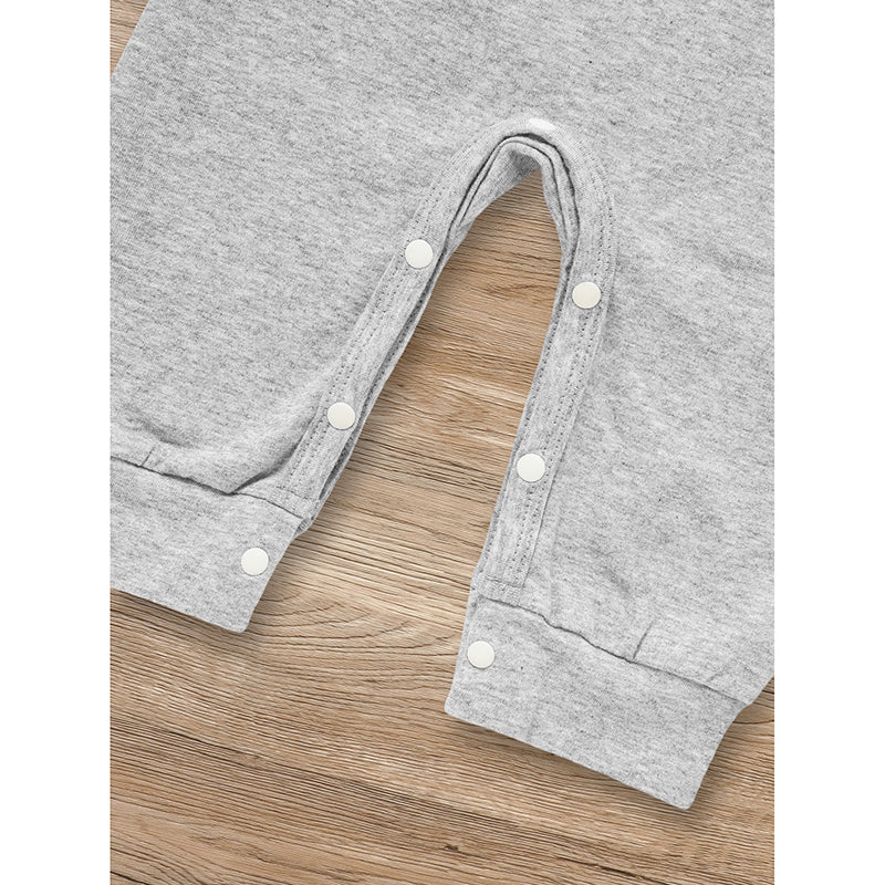 Conjuntos de ropa para bebé recién nacido niño, manga larga, estampado animal, pelele y gorro, 2 piezas, conjunto de ropa de otoño e invierno
