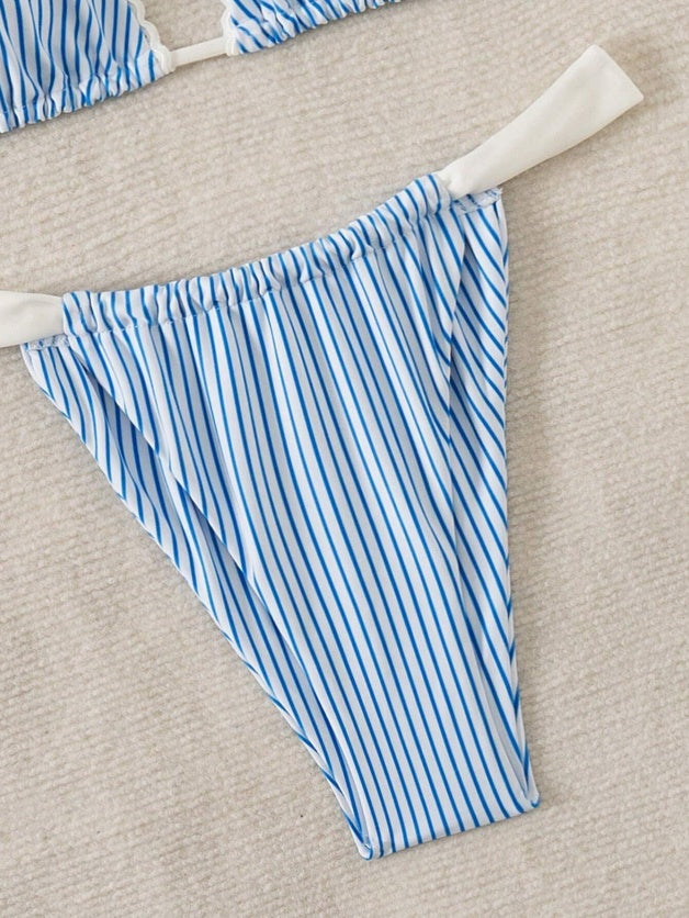 Traje de baño informal de dos piezas para mujer P288-10