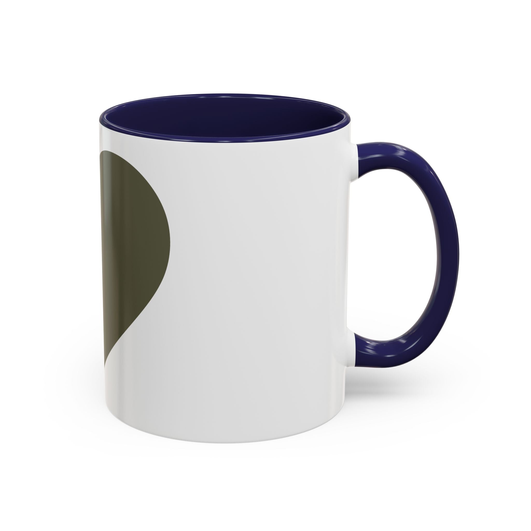 Taza de café con asa e interior de color (11, 15 oz)