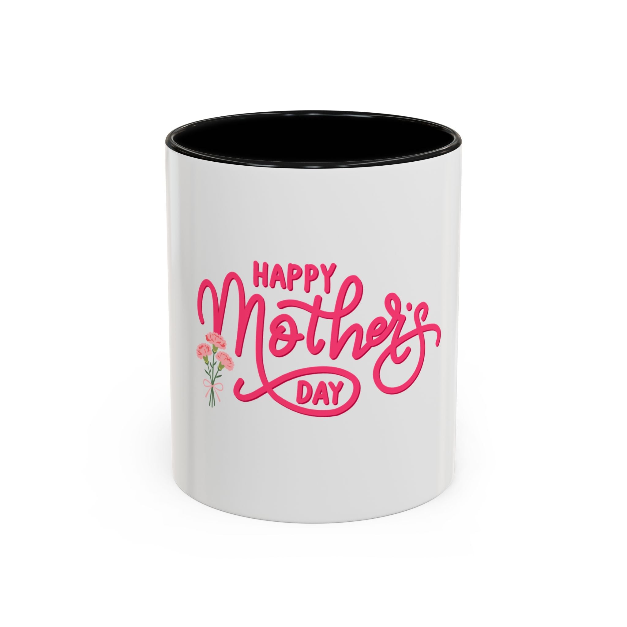Taza de café "Feliz Día de la Madre" – Regalo floral para el Día de la Madre (11/15 oz)