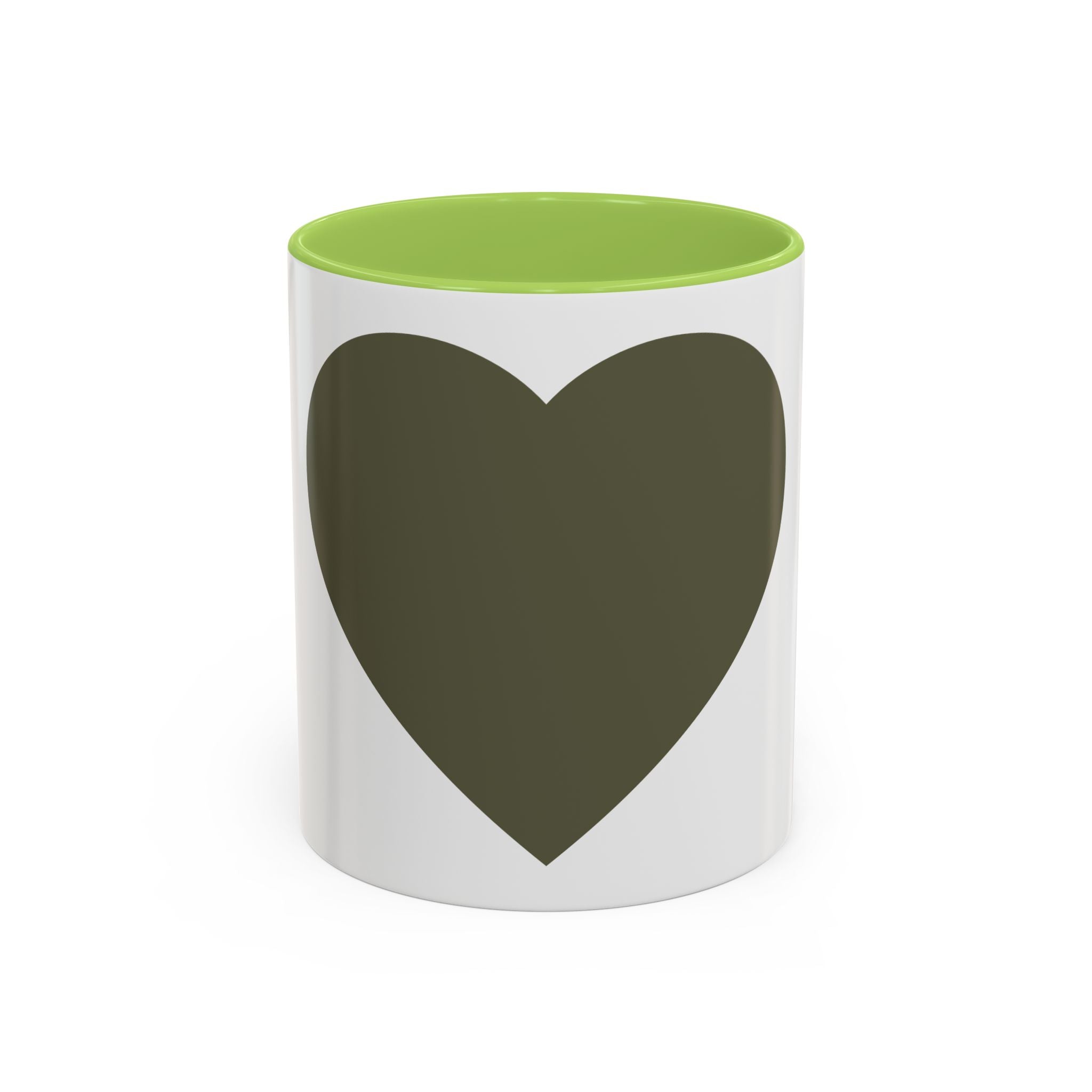 Taza de café con asa e interior de color (11, 15 oz)