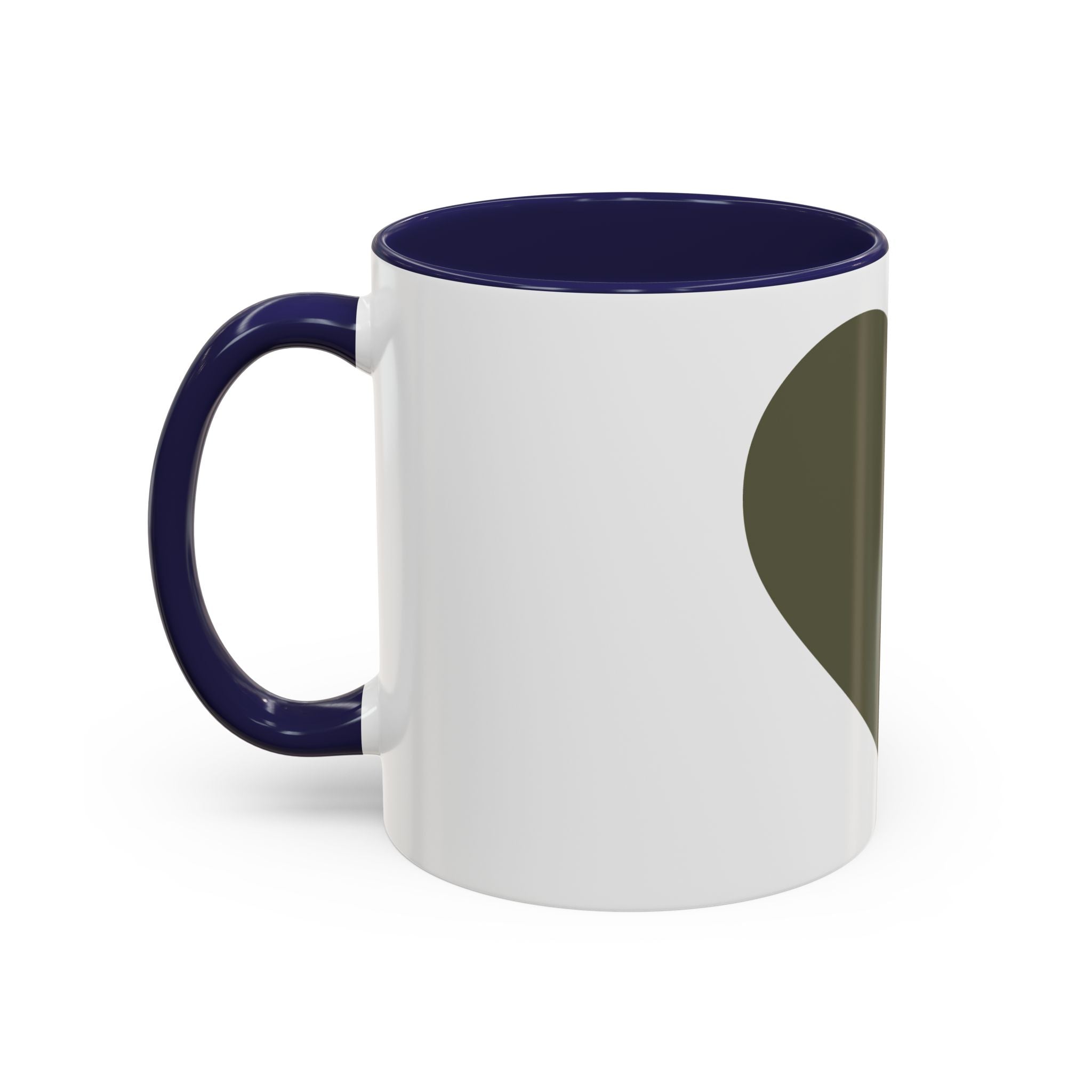 Taza de café con asa e interior de color (11, 15 oz)