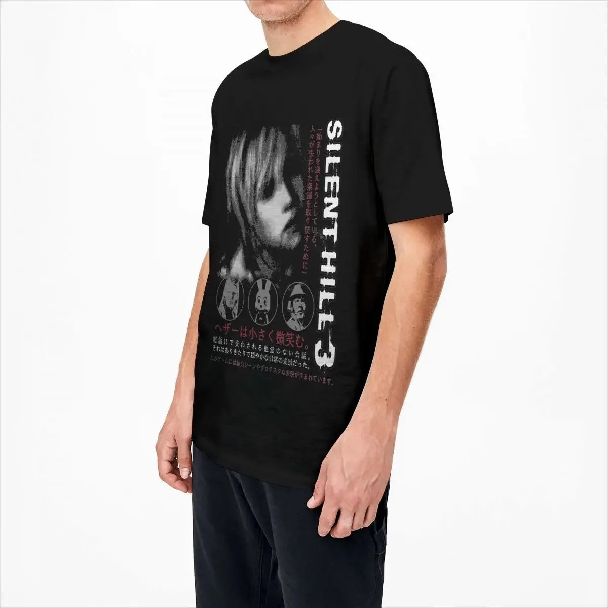 Horror Game Silent Hill 3 Mens T Shirt Fun Tee Shirt Short Sleeve O-Neck Women TShirt Cotton Vintage Casual Large Size Tops