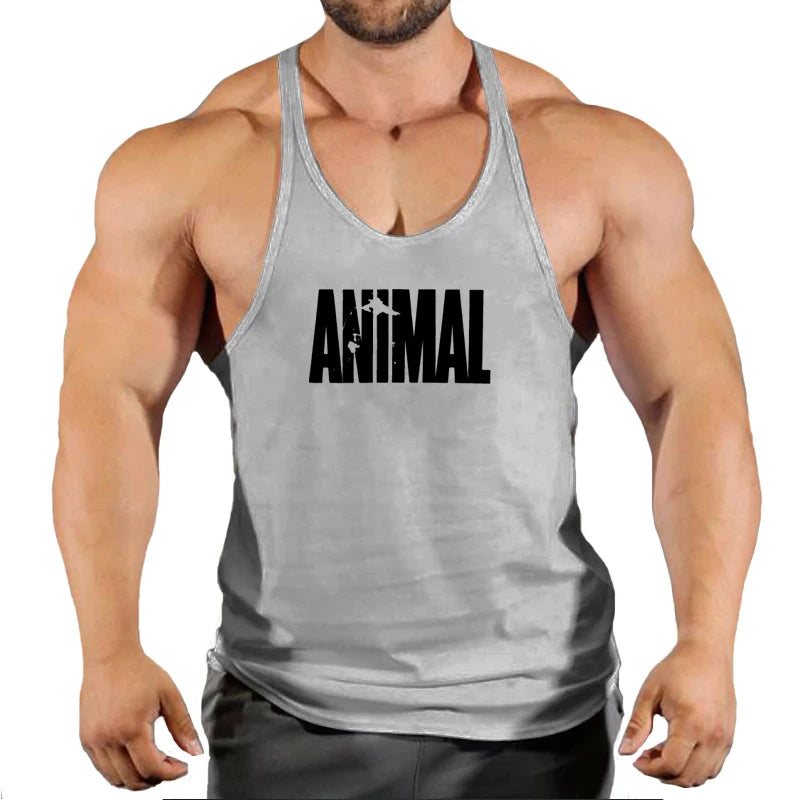 Summer Brand Fitness Tank Top Men Bodybuilding 2022 Gyms Clothing Fitness Men Shirt slim fit Vests pure cotton Singlets Muscle T