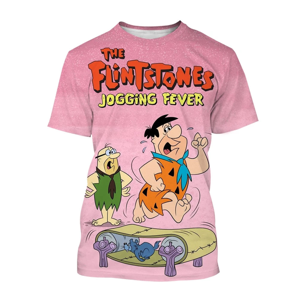Summer fashion trend novel 3D printed printed T-shirt funny cartoon Harajuku casual comfortable short sleeved T-shirt