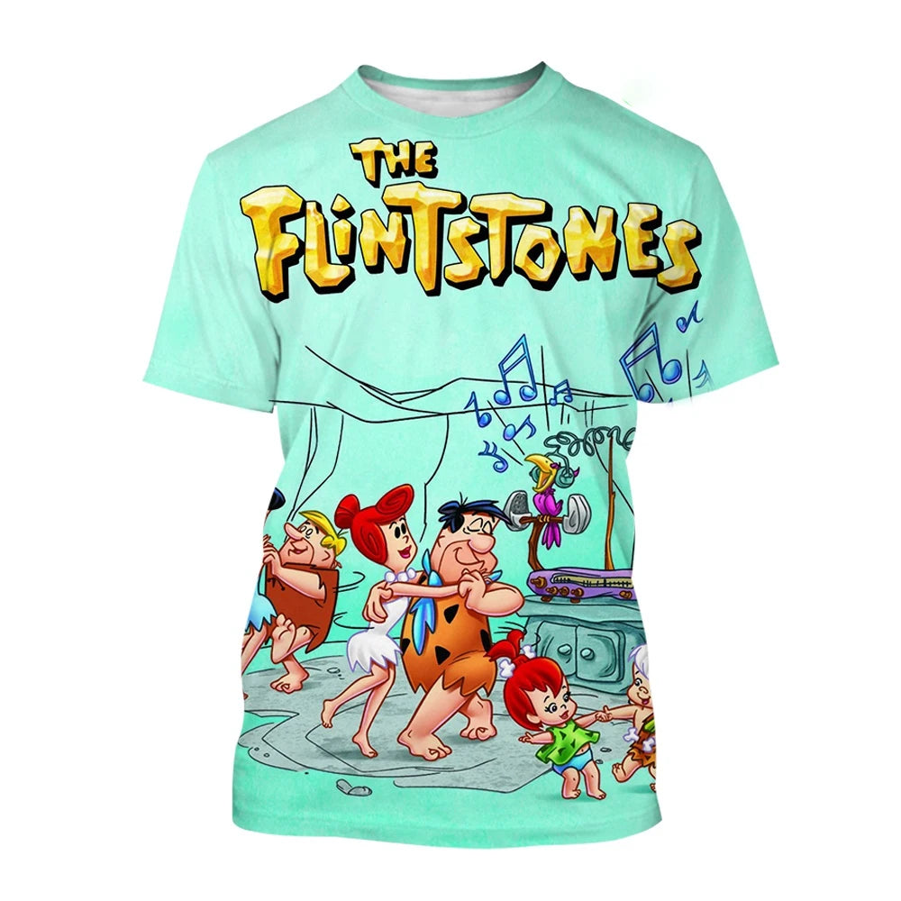 Summer fashion trend novel 3D printed printed T-shirt funny cartoon Harajuku casual comfortable short sleeved T-shirt