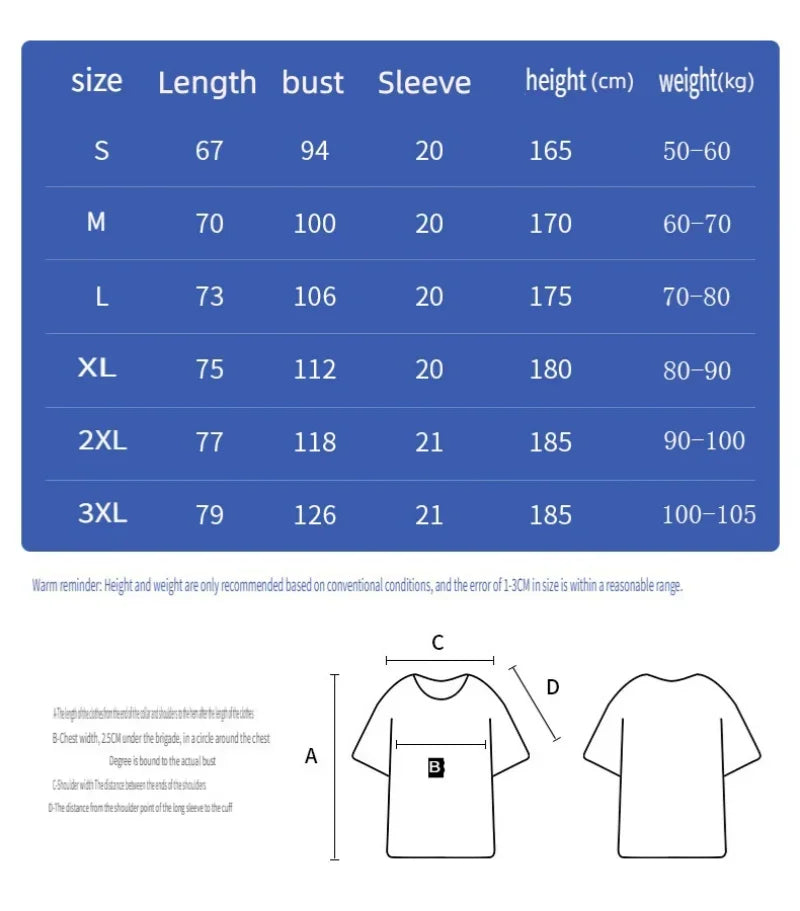 Men's T-Shirt 100% Cotton Oversized Hip Hop Streetwear  Vintage Breathable Fabric Outdoor Fitness Simple Stylish Summer Tops