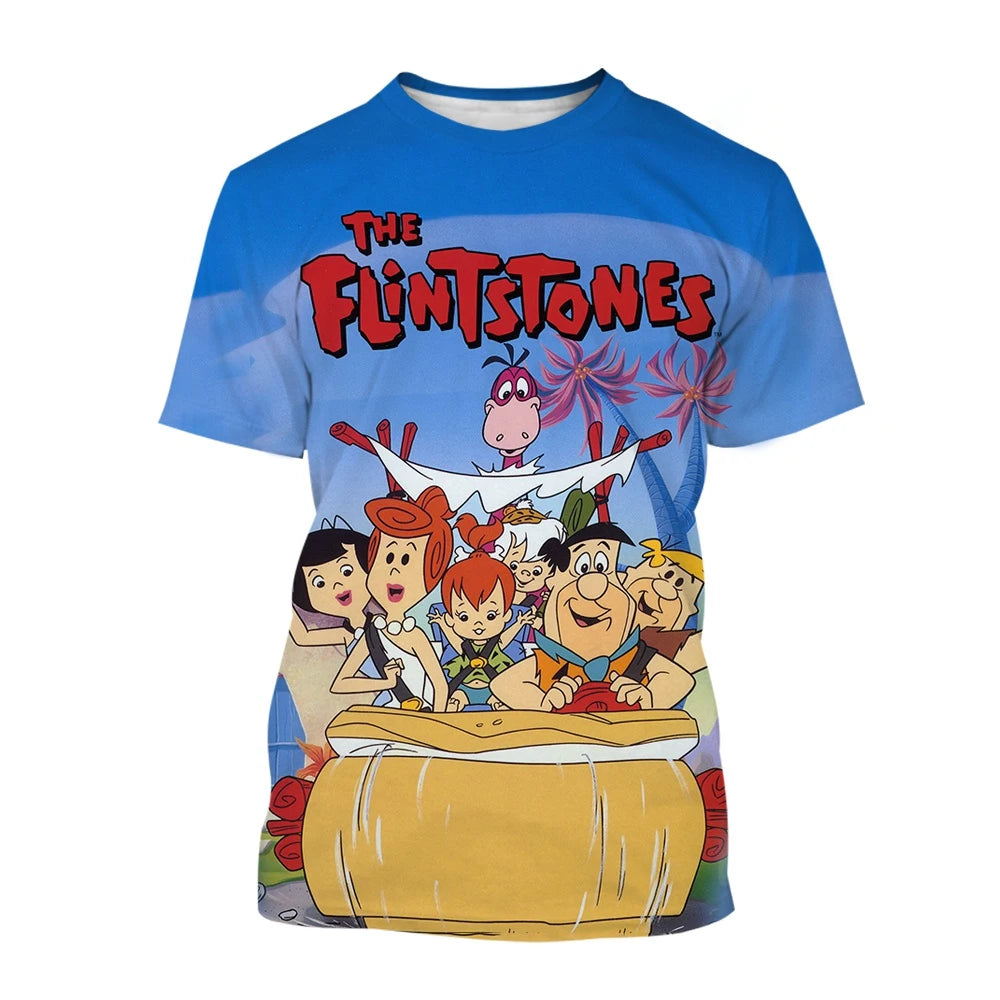 Summer fashion trend novel 3D printed printed T-shirt funny cartoon Harajuku casual comfortable short sleeved T-shirt