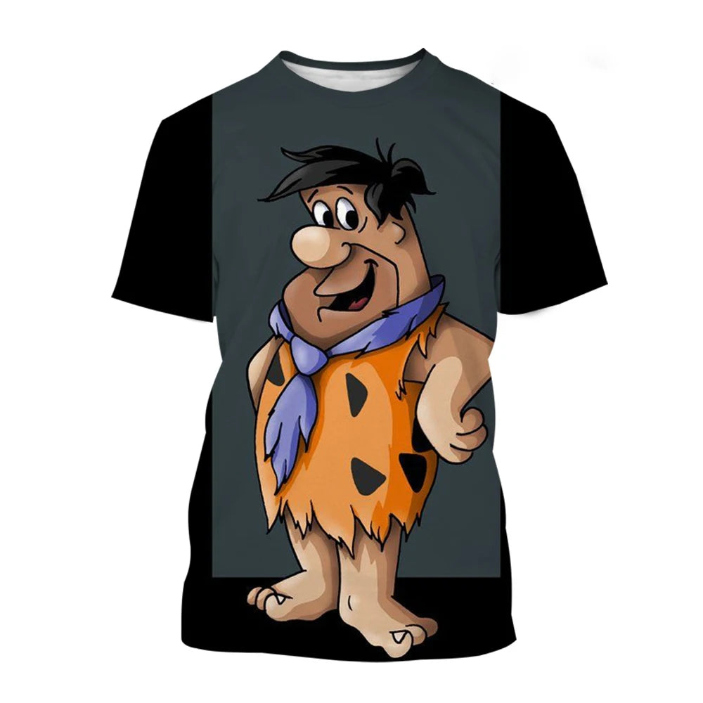Summer fashion trend novel 3D printed printed T-shirt funny cartoon Harajuku casual comfortable short sleeved T-shirt