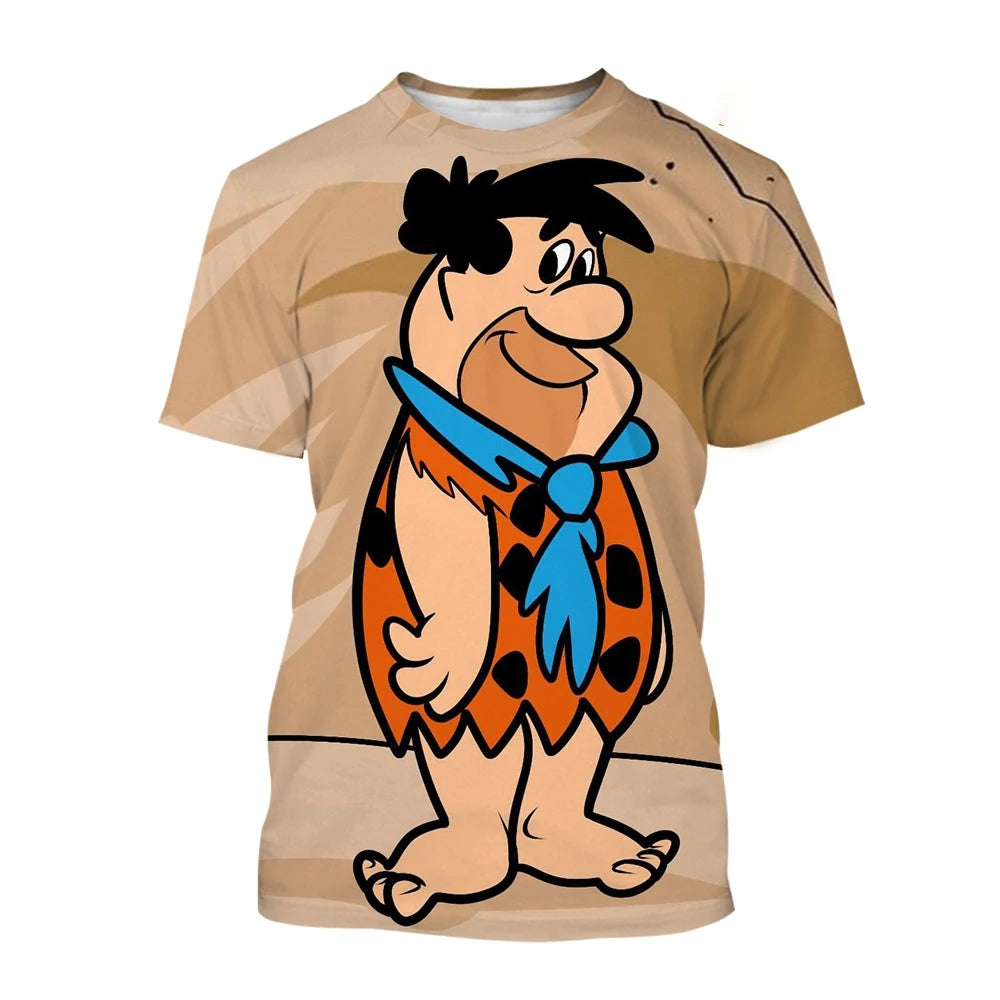 Summer fashion trend novel 3D printed printed T-shirt funny cartoon Harajuku casual comfortable short sleeved T-shirt